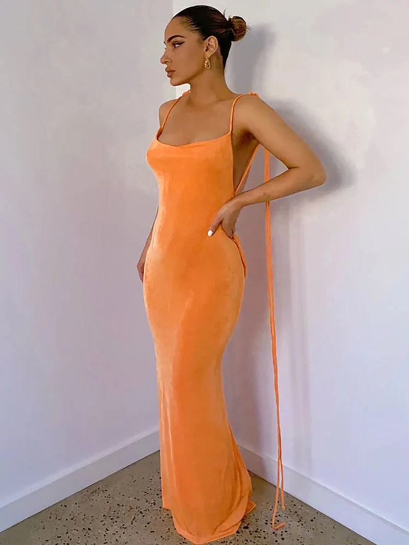 Backless Women Dress